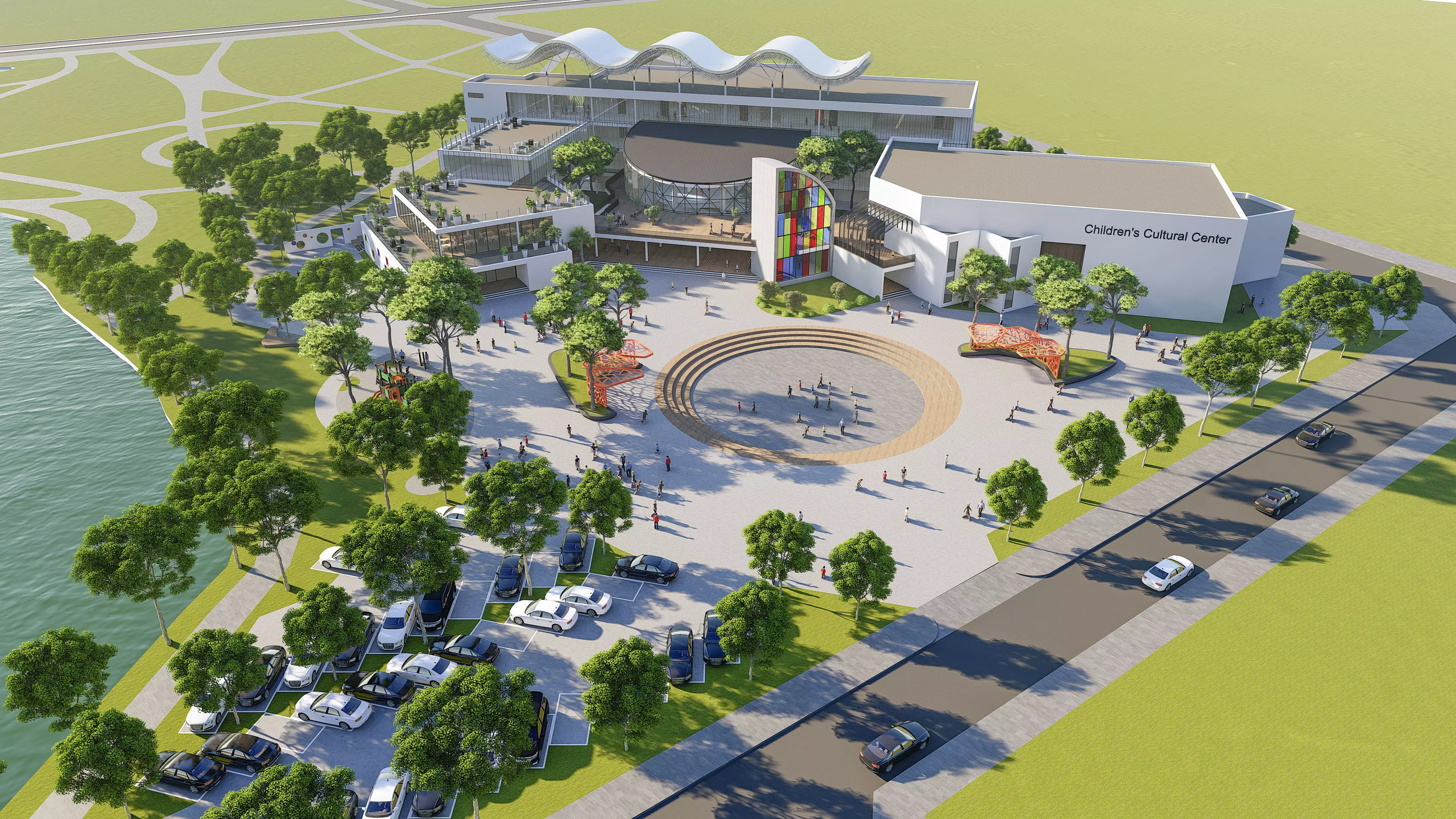 Center of Children 02 3D model_0