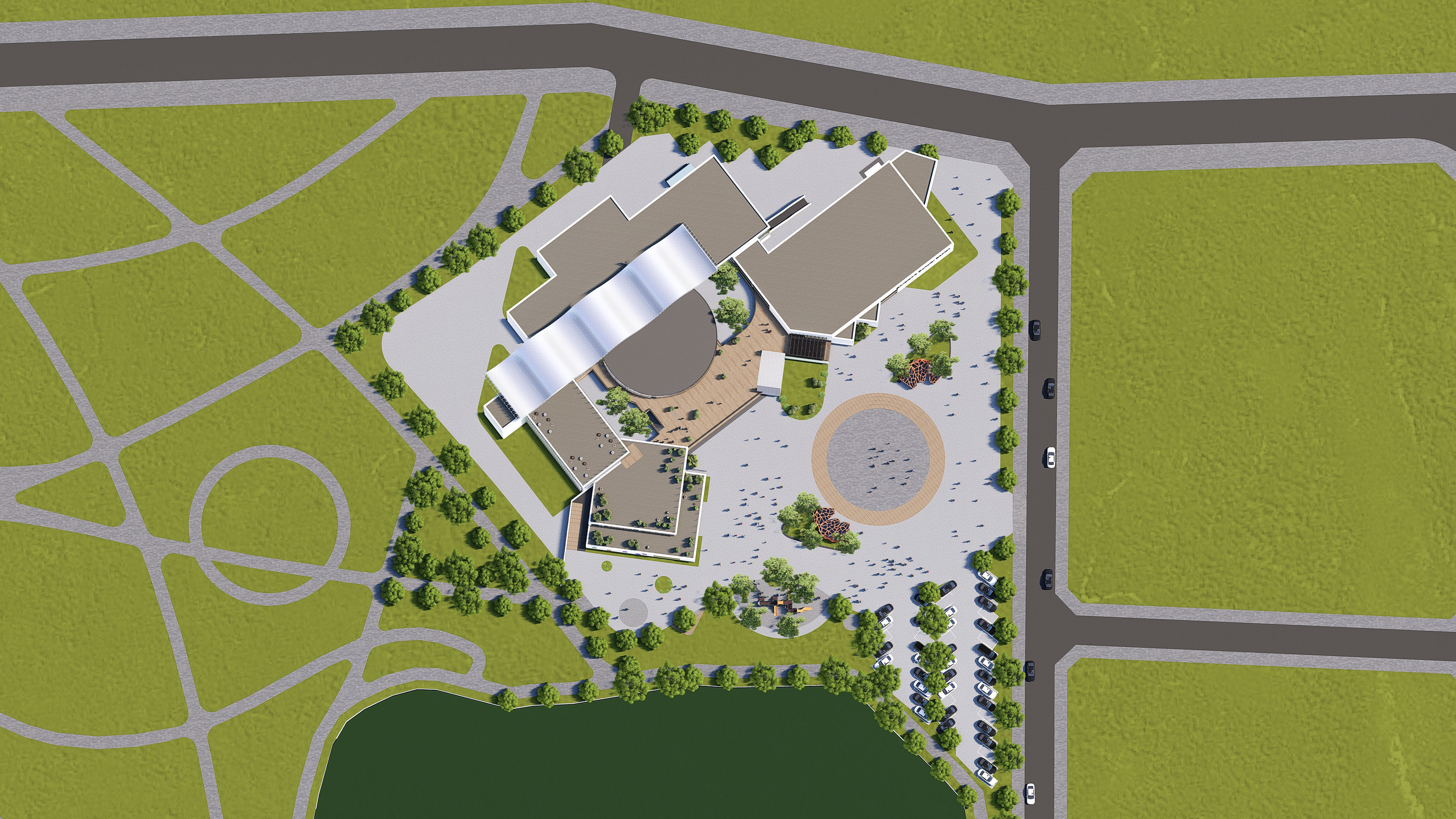 Center of Children 02 3D model_8