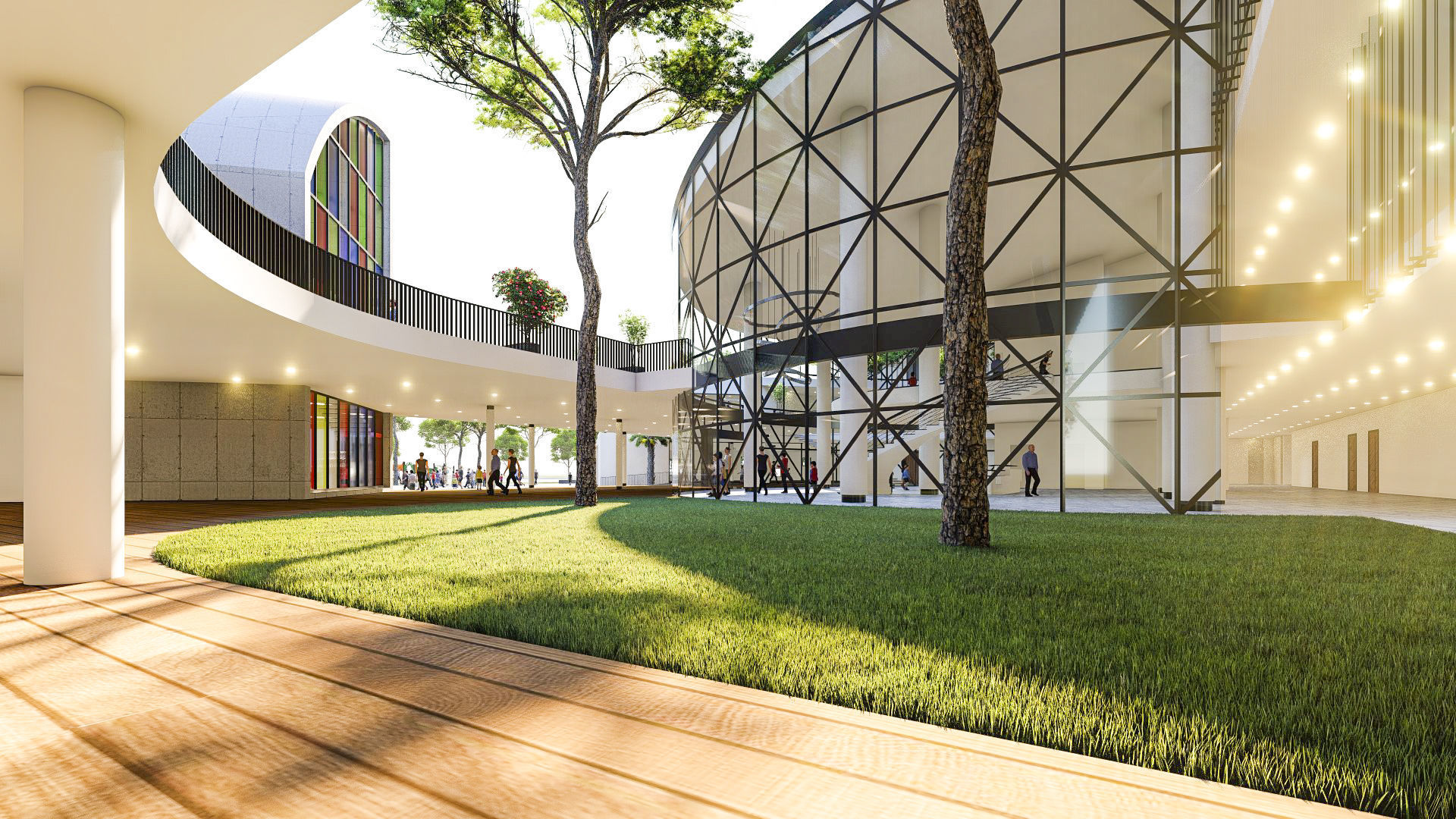 Center of Children 02 3D model_4