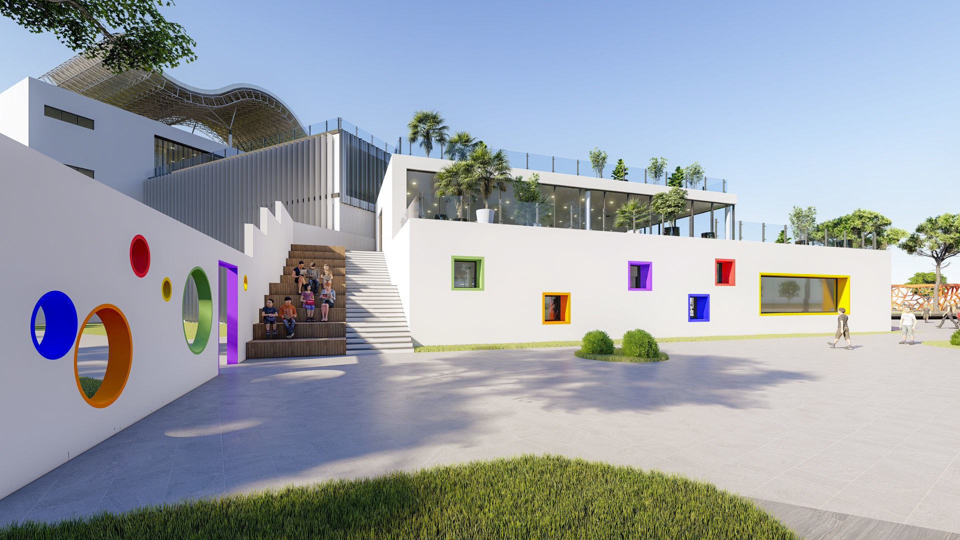 Center of Children 02 3D model_1