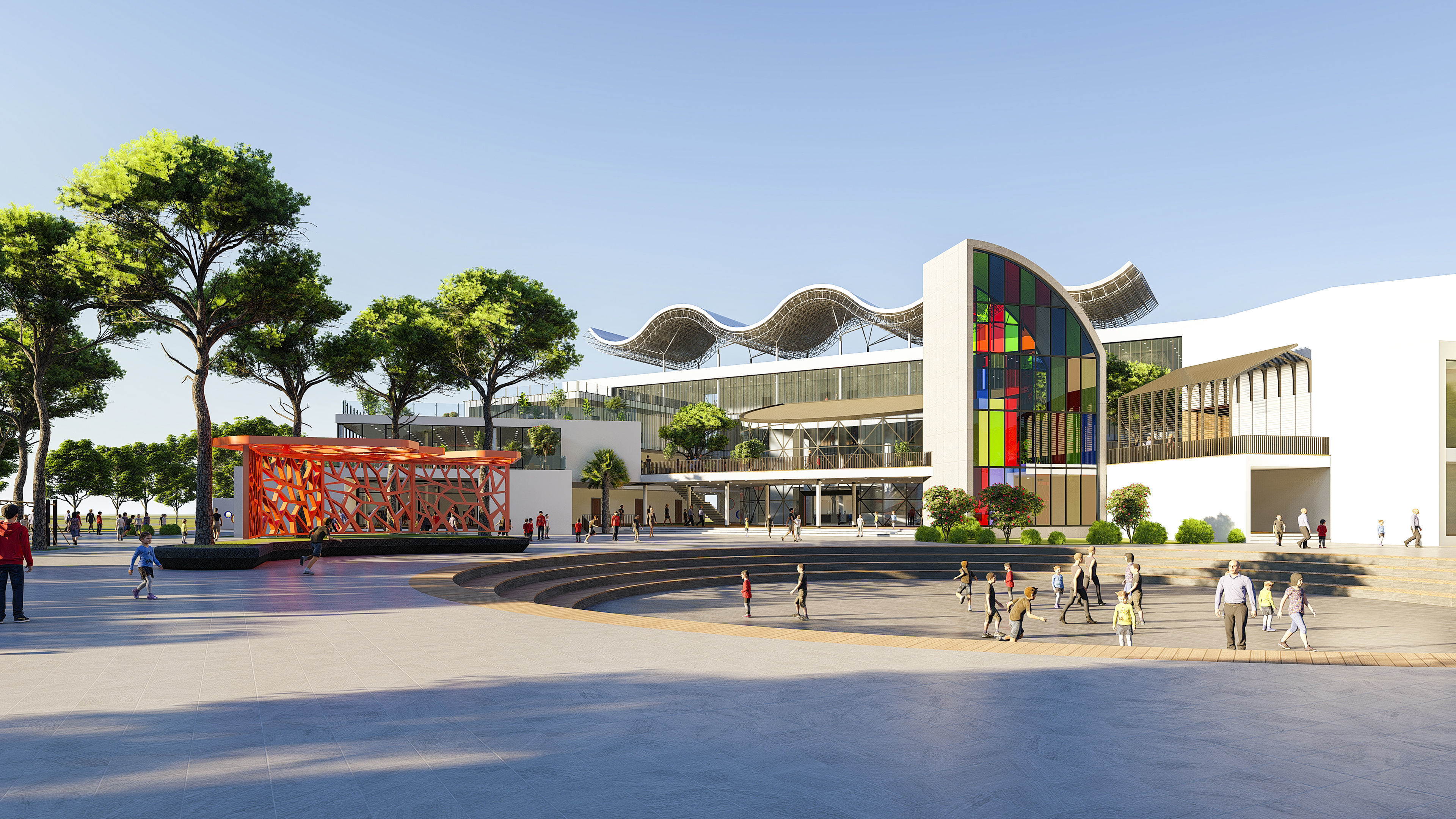 Center of Children 02 3D model_3