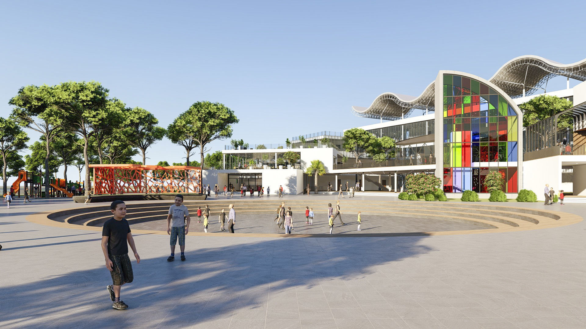 Center of Children 02 3D model_5