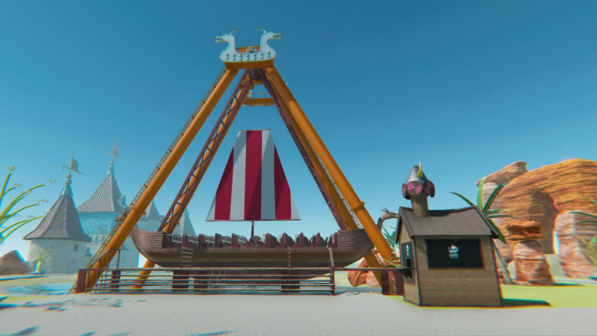 Ship attraction 3D model_0