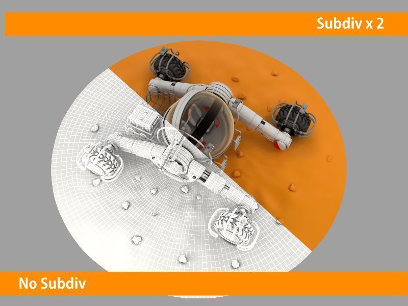 Mars rover 3D model_4