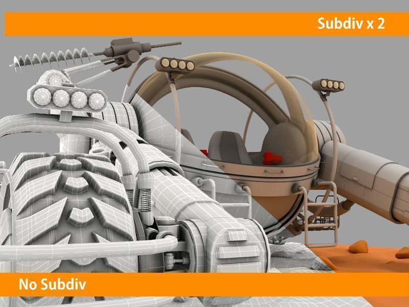 Mars rover 3D model_7