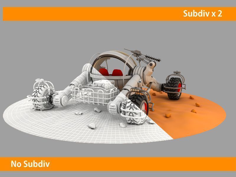 Mars rover 3D model_3