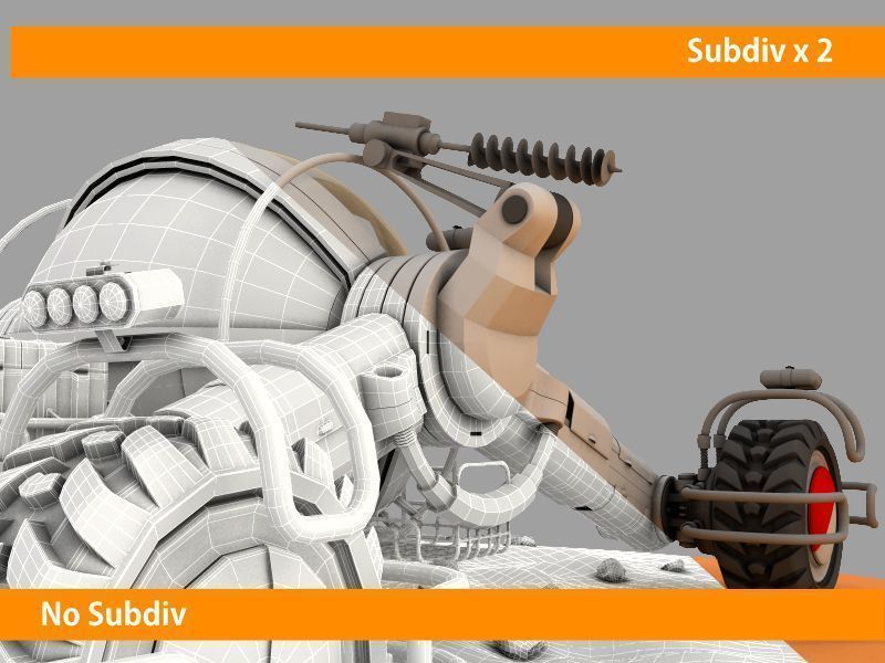 Mars rover 3D model_8