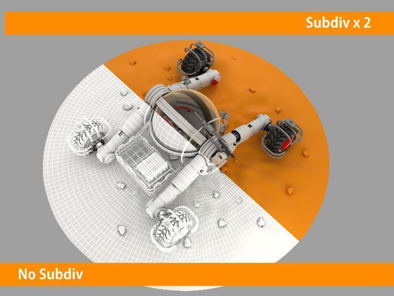 Mars rover 3D model_6