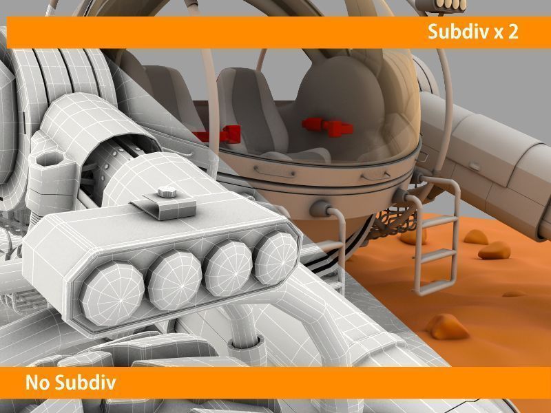 Mars rover 3D model_12