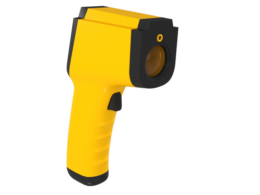 Infrared Thermometer 3D model_2