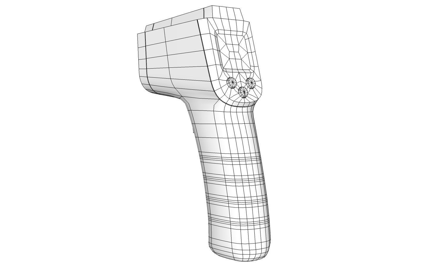 Infrared Thermometer 3D model_13