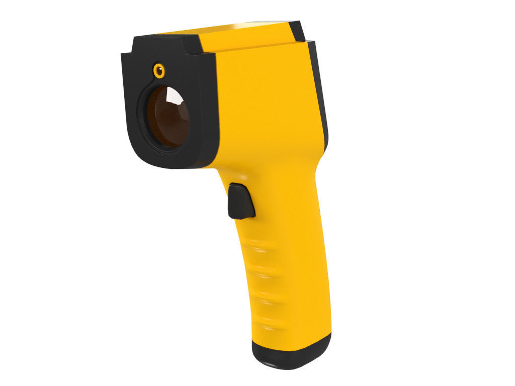 Infrared Thermometer 3D model_4