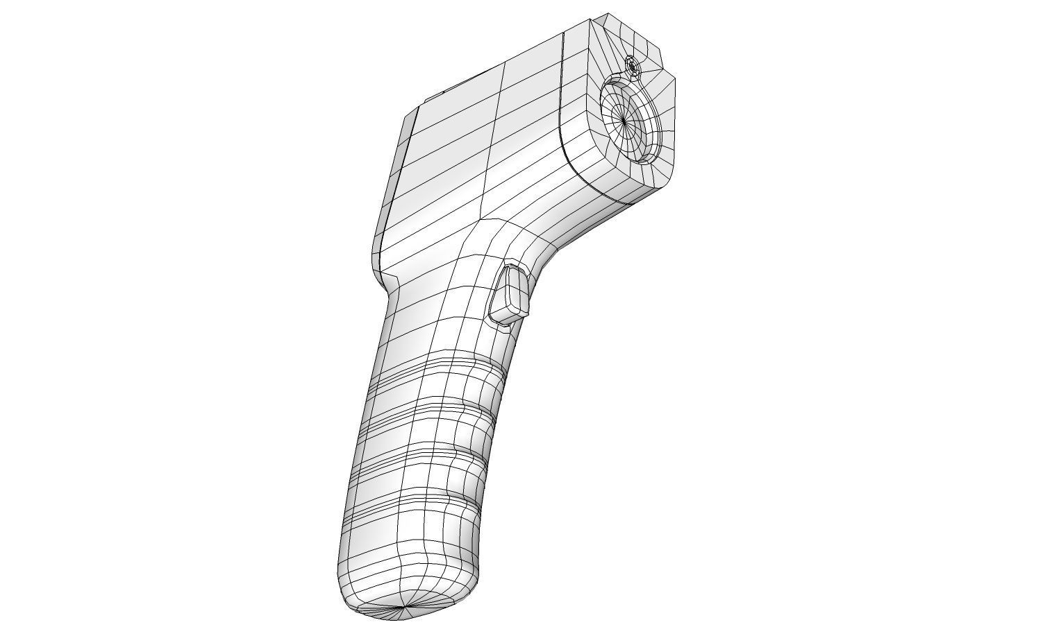 Infrared Thermometer 3D model_16