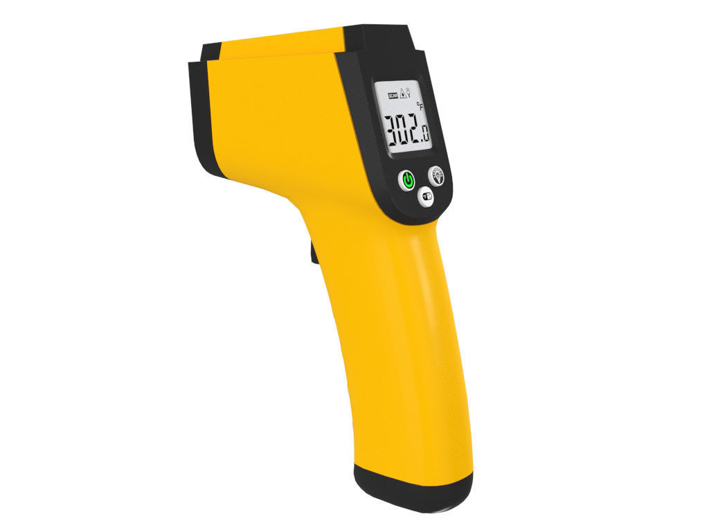 Infrared Thermometer 3D model_6