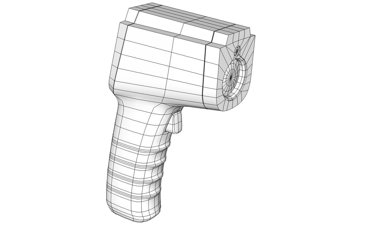 Infrared Thermometer 3D model_10