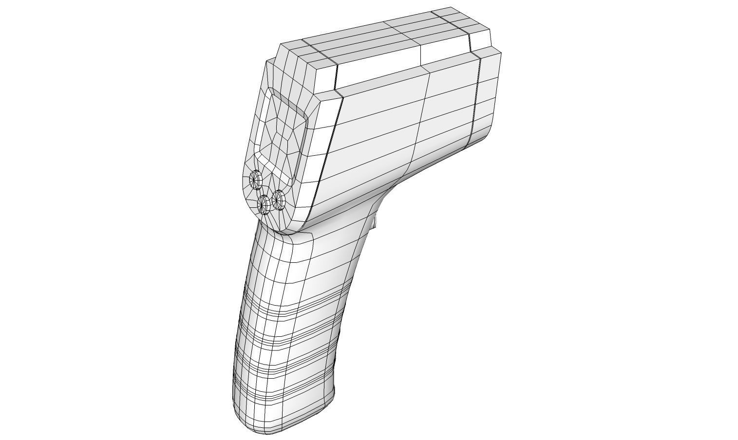 Infrared Thermometer 3D model_15