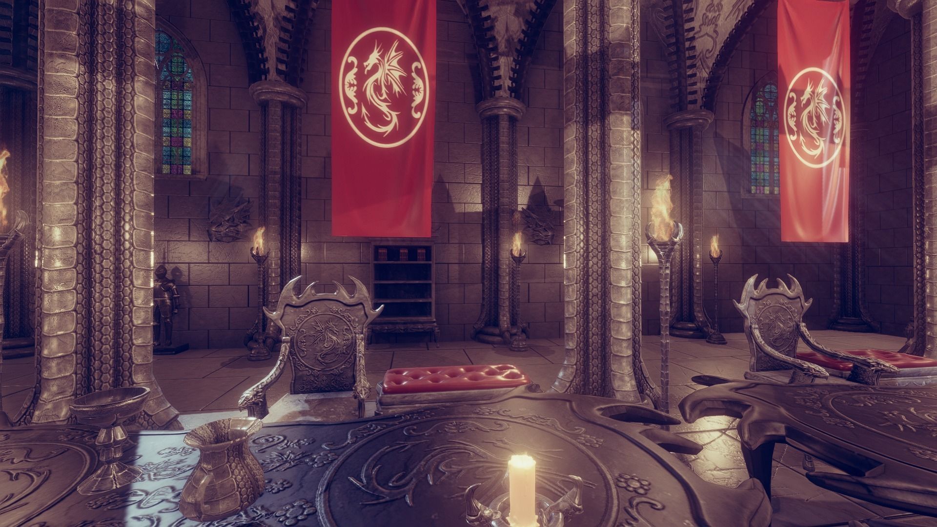 Dragon Hall 2  Low-poly 3D model_18