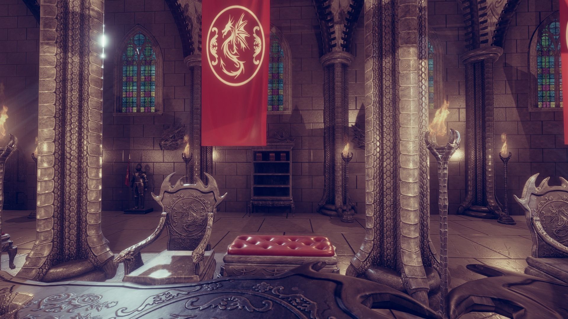Dragon Hall 2  Low-poly 3D model_5