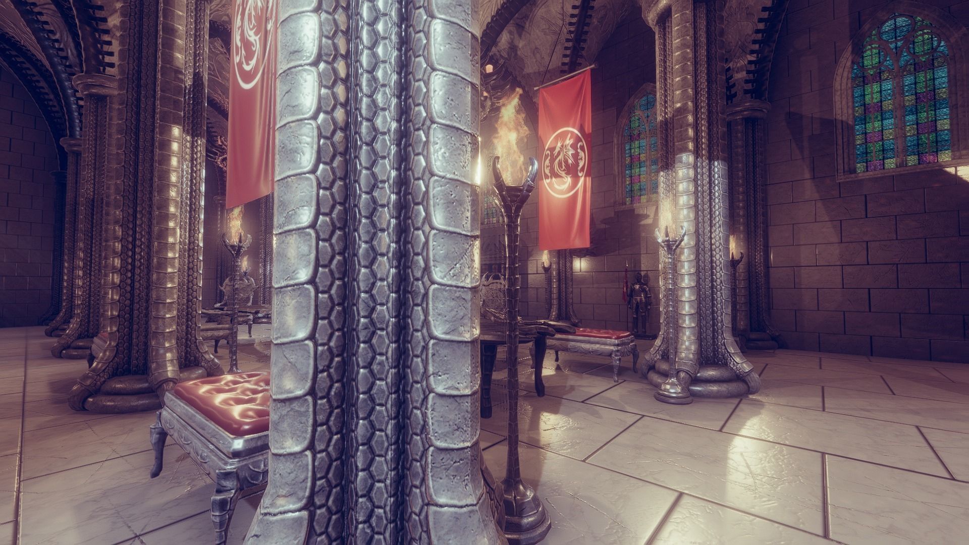 Dragon Hall 2  Low-poly 3D model_6