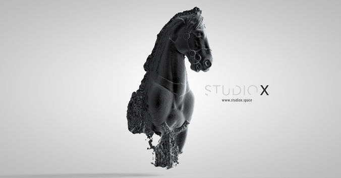 Forepart of a Horse at The British Museum London 3D print model