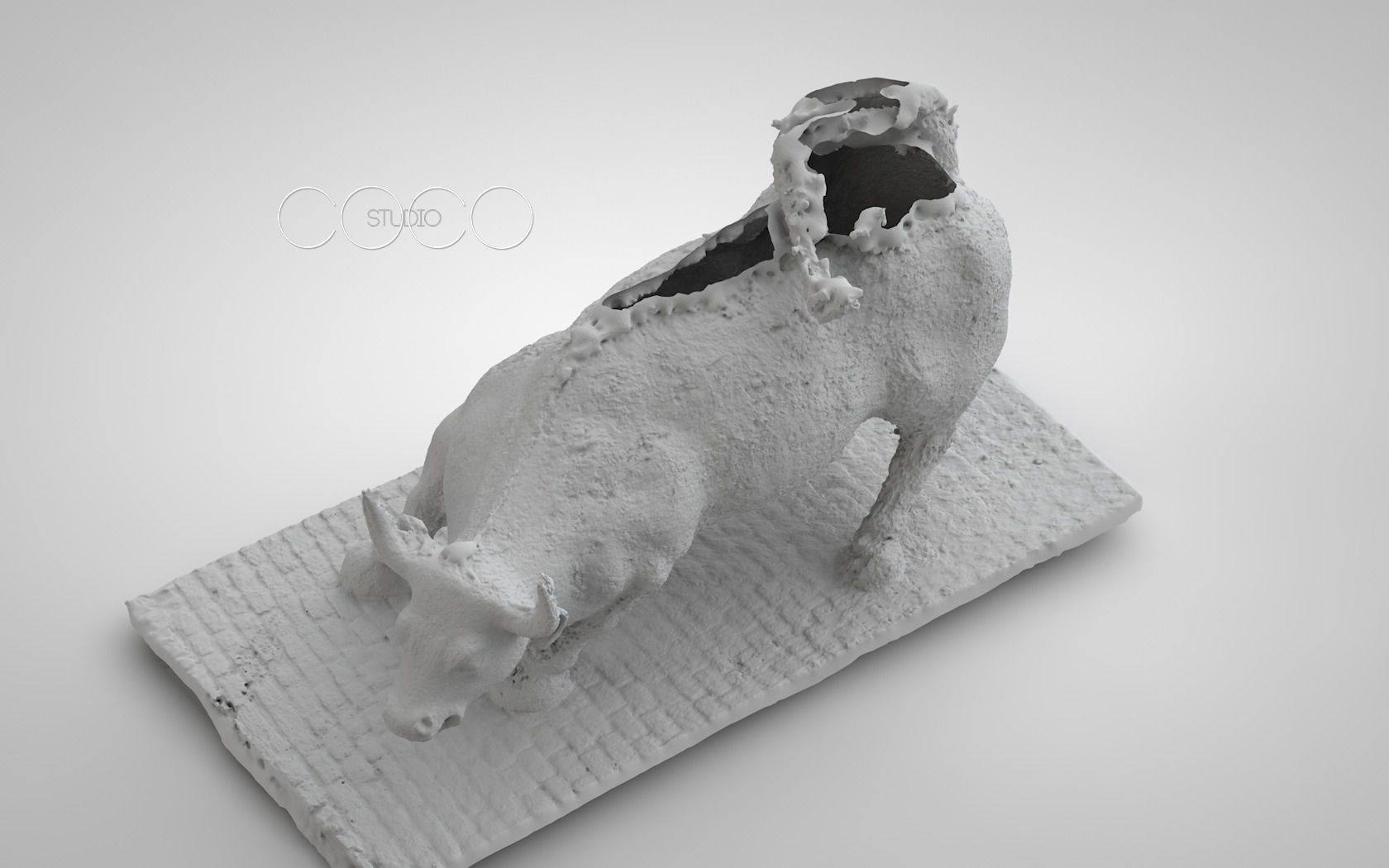 Charging Bull at Manhattan  3D print model_14