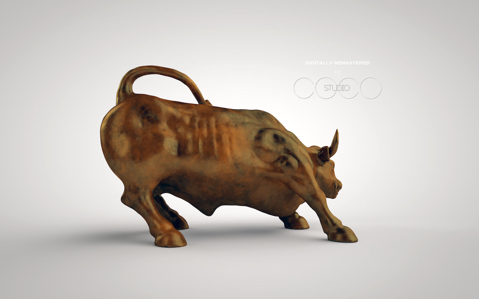 Charging Bull at Manhattan  3D print model_8