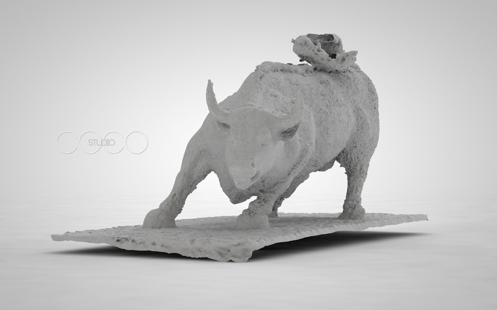 Charging Bull at Manhattan  3D print model_16