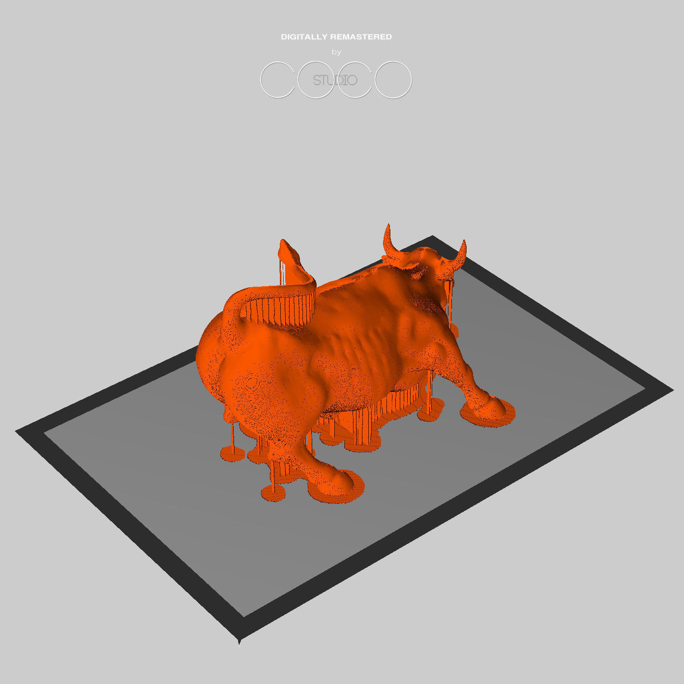 Charging Bull at Manhattan  3D print model_21