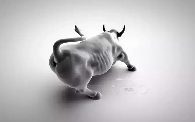 Charging Bull at Manhattan  3D print model