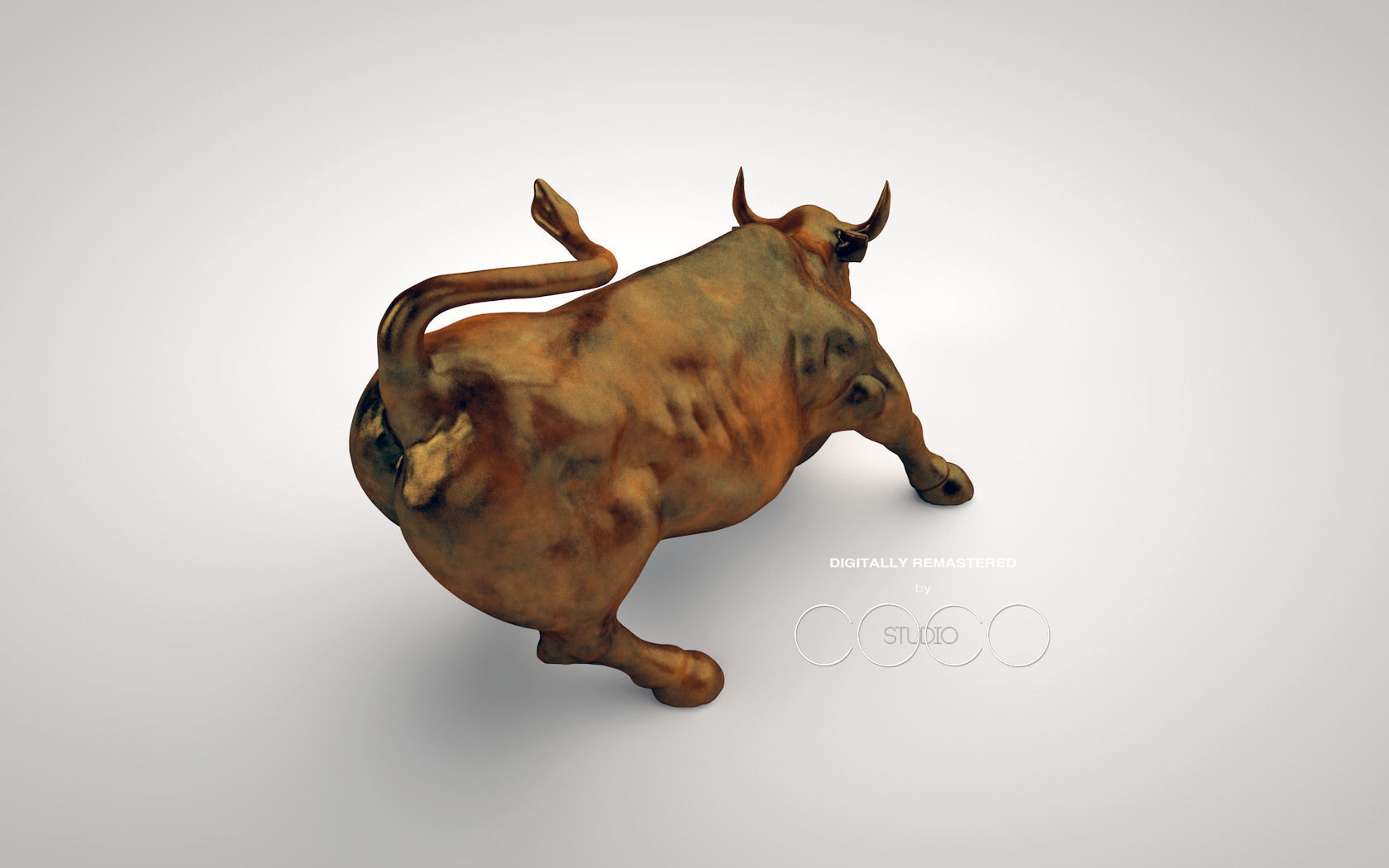 Charging Bull at Manhattan  3D print model_2