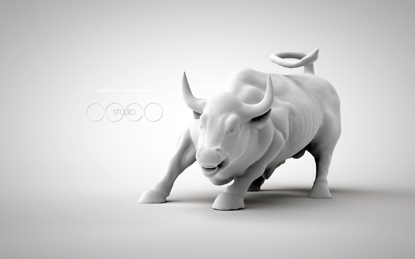 Charging Bull at Manhattan  3D print model_9