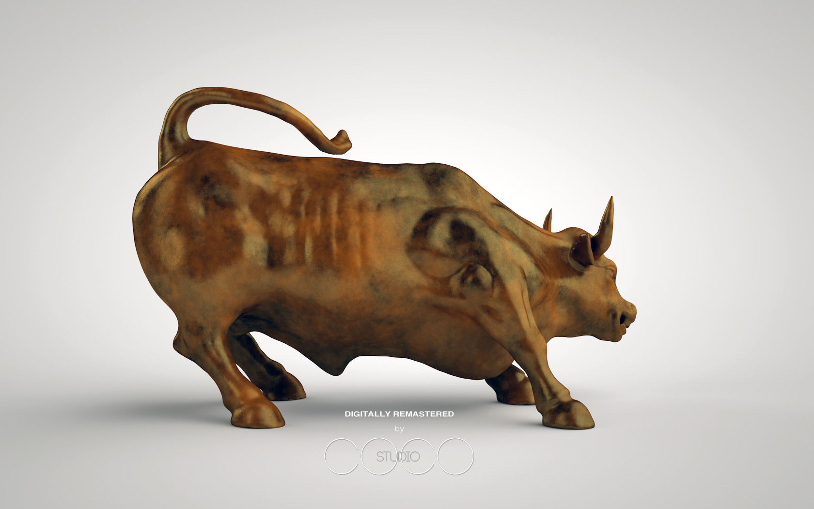 Charging Bull at Manhattan  3D print model_5