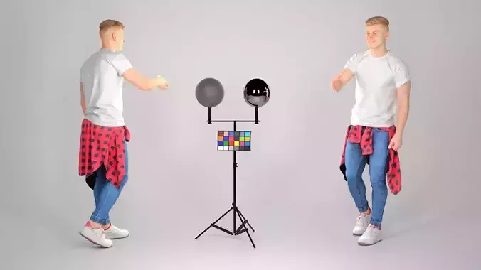 Stylish young man is shaking hand 171