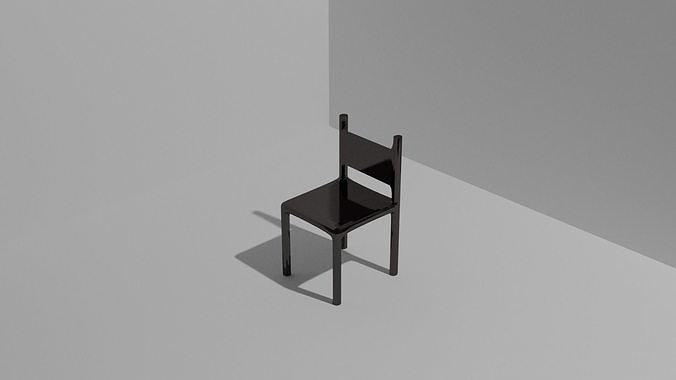 designer chair Low-poly 3D model