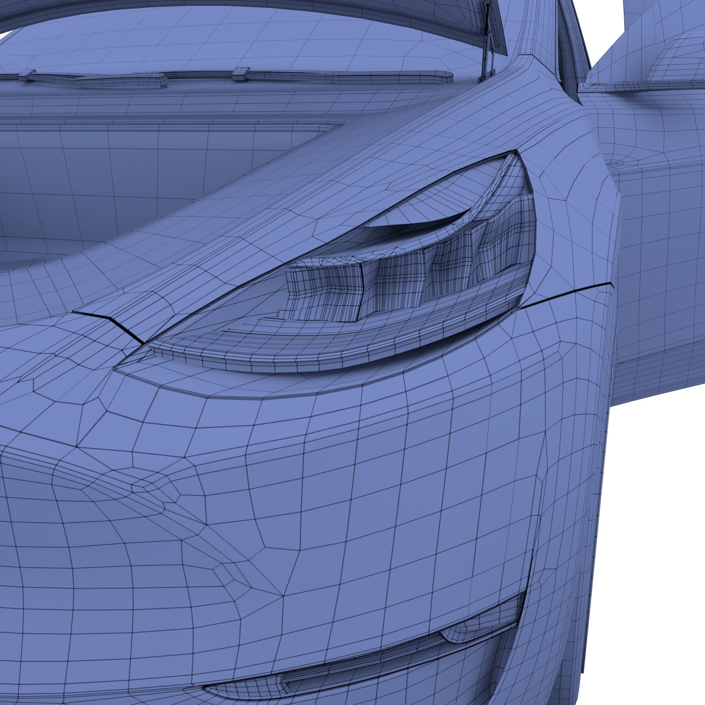 Tesla Model Y AWD Red with interior and chassis 3D model_61