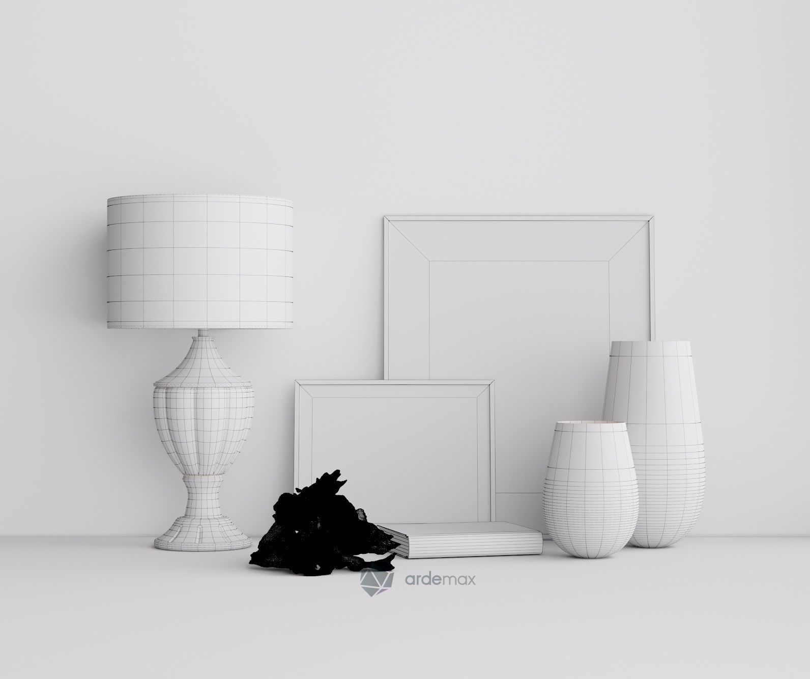 Decorative set 08 3D model_5