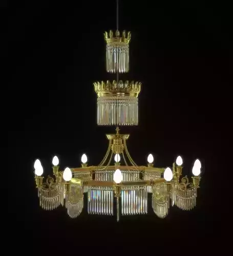 Chandelier victorian Free 3D model