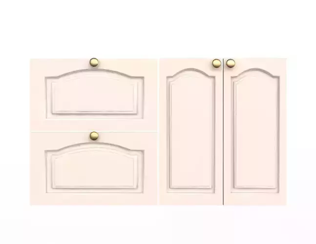 Kitchen Cabinet Door Classic Zaur Low-poly 3D model