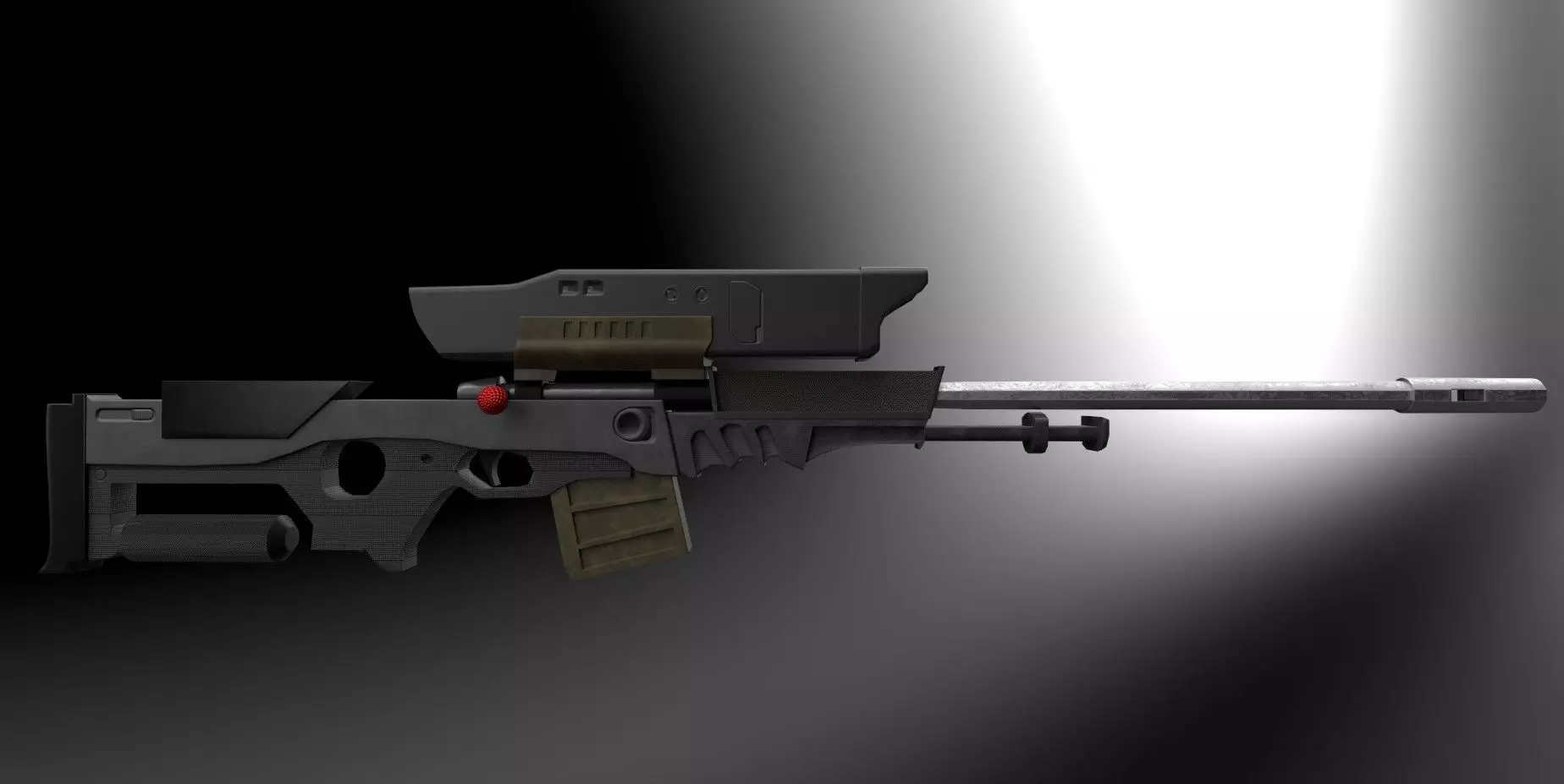 Sniper rifle 3D model_0