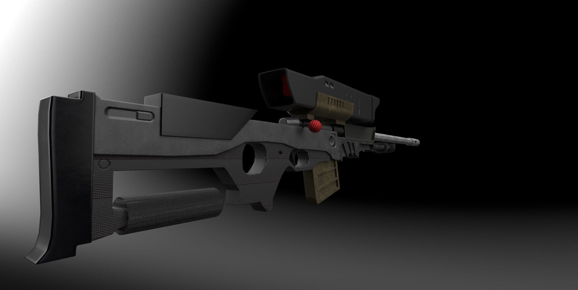 Sniper rifle 3D model_3