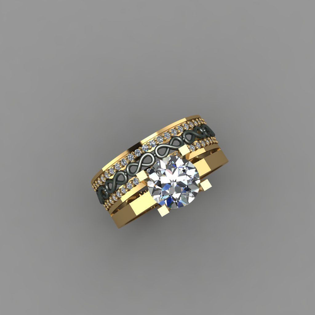 Engagement - Ring 3D print model_3