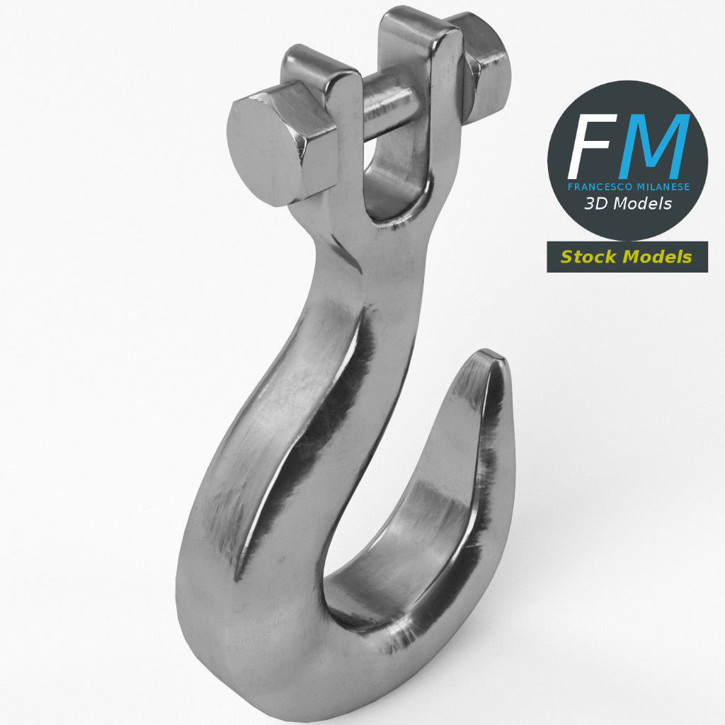 Industrial hook 3D model_5