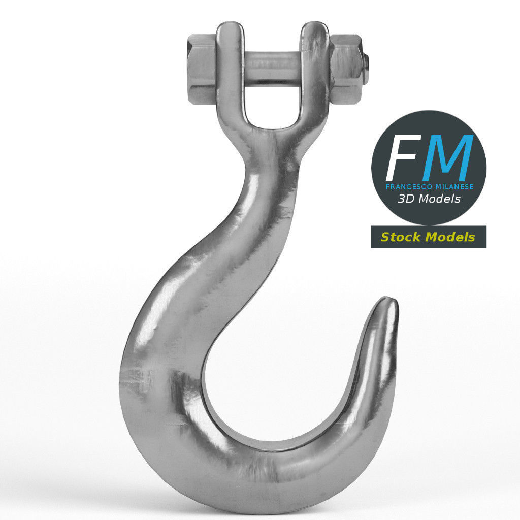 Industrial hook 3D model_3
