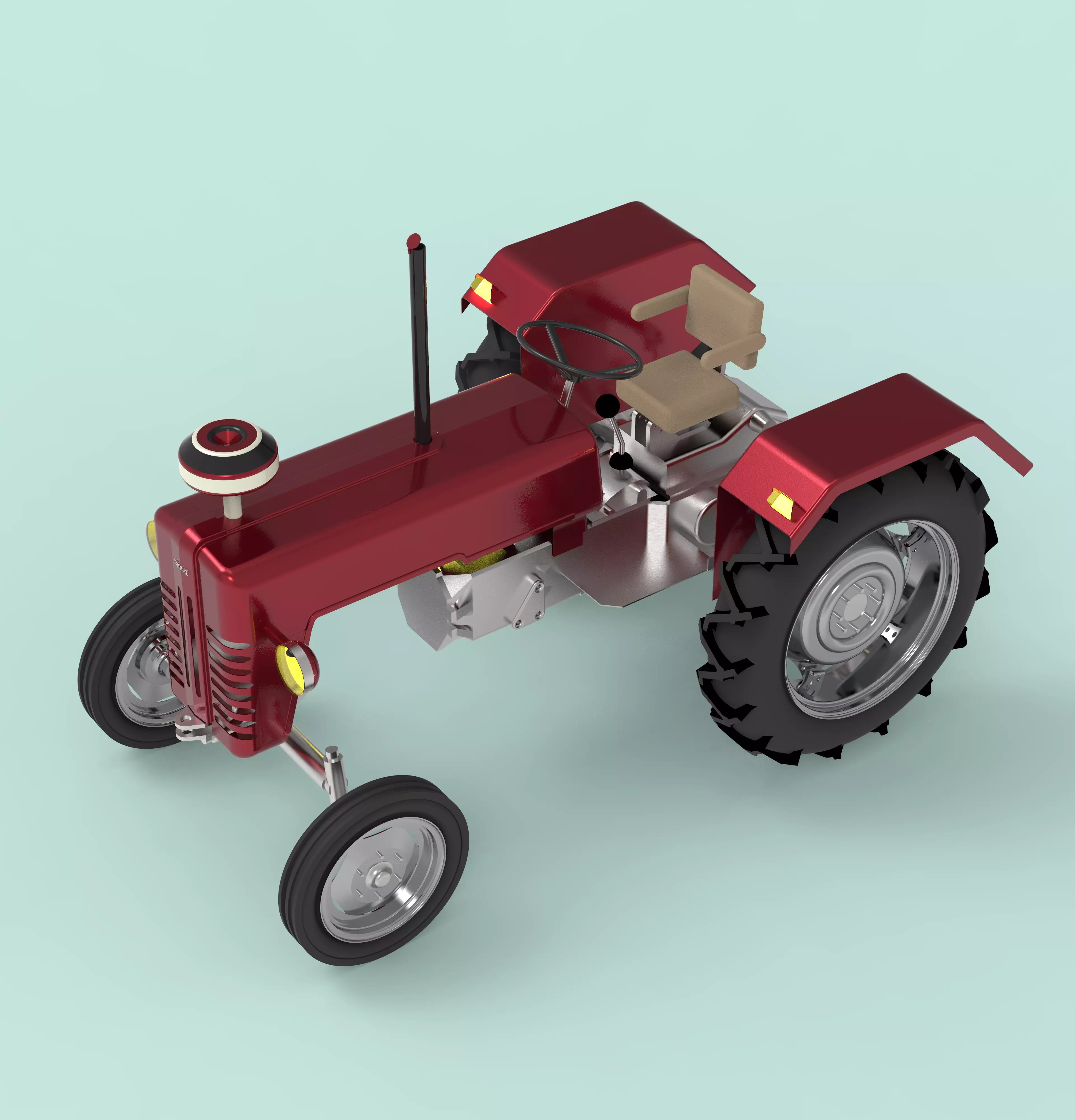 tractor 3D print model_0