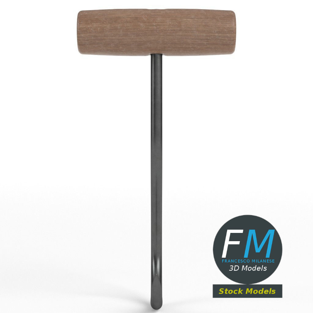 Meat hook 3D model_4