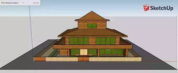 The Wood Cabin 3D model