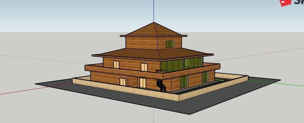 The Wood Cabin 3D model_7