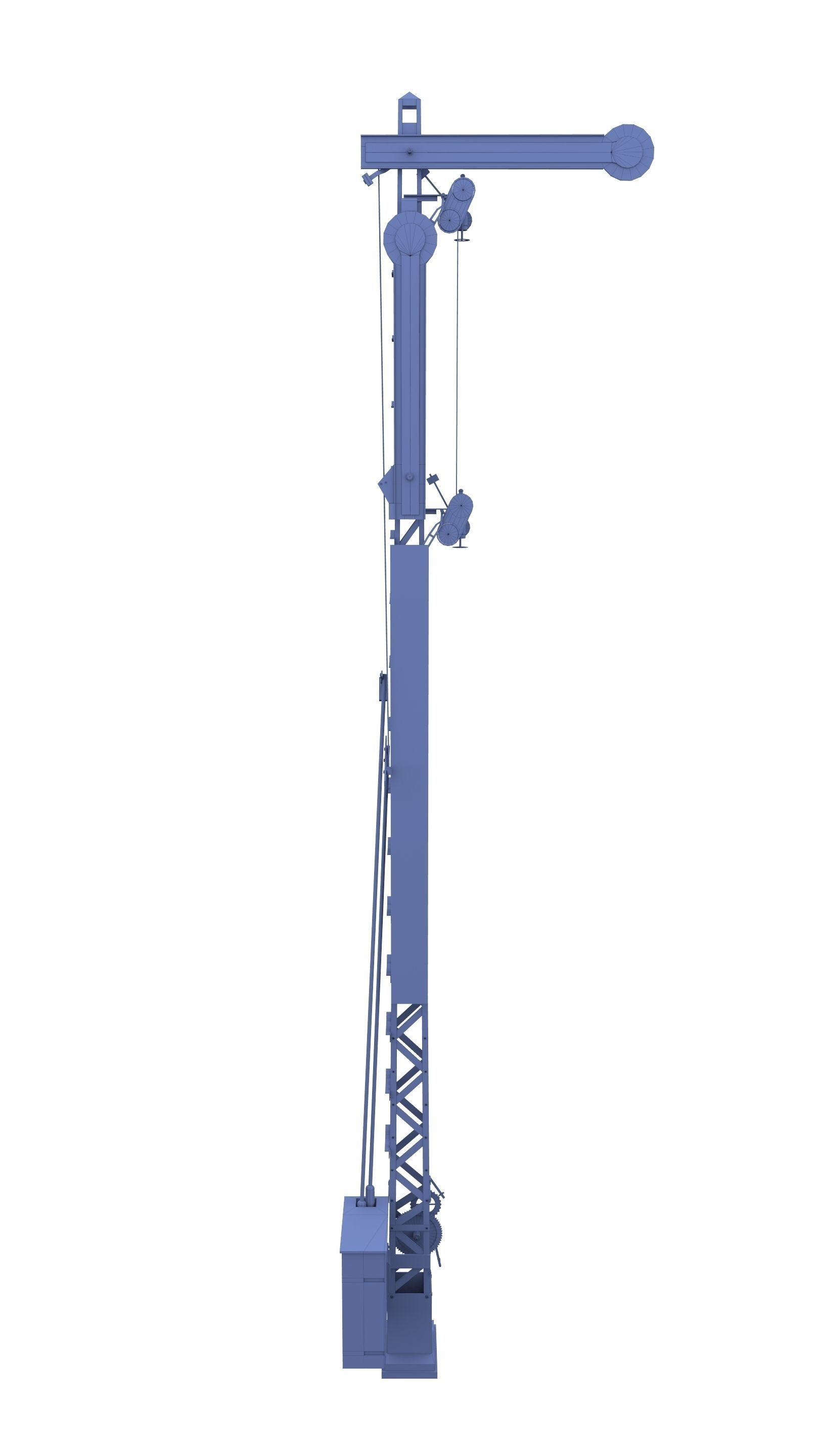 Railway Semaphore 2 Low-poly 3D model_15