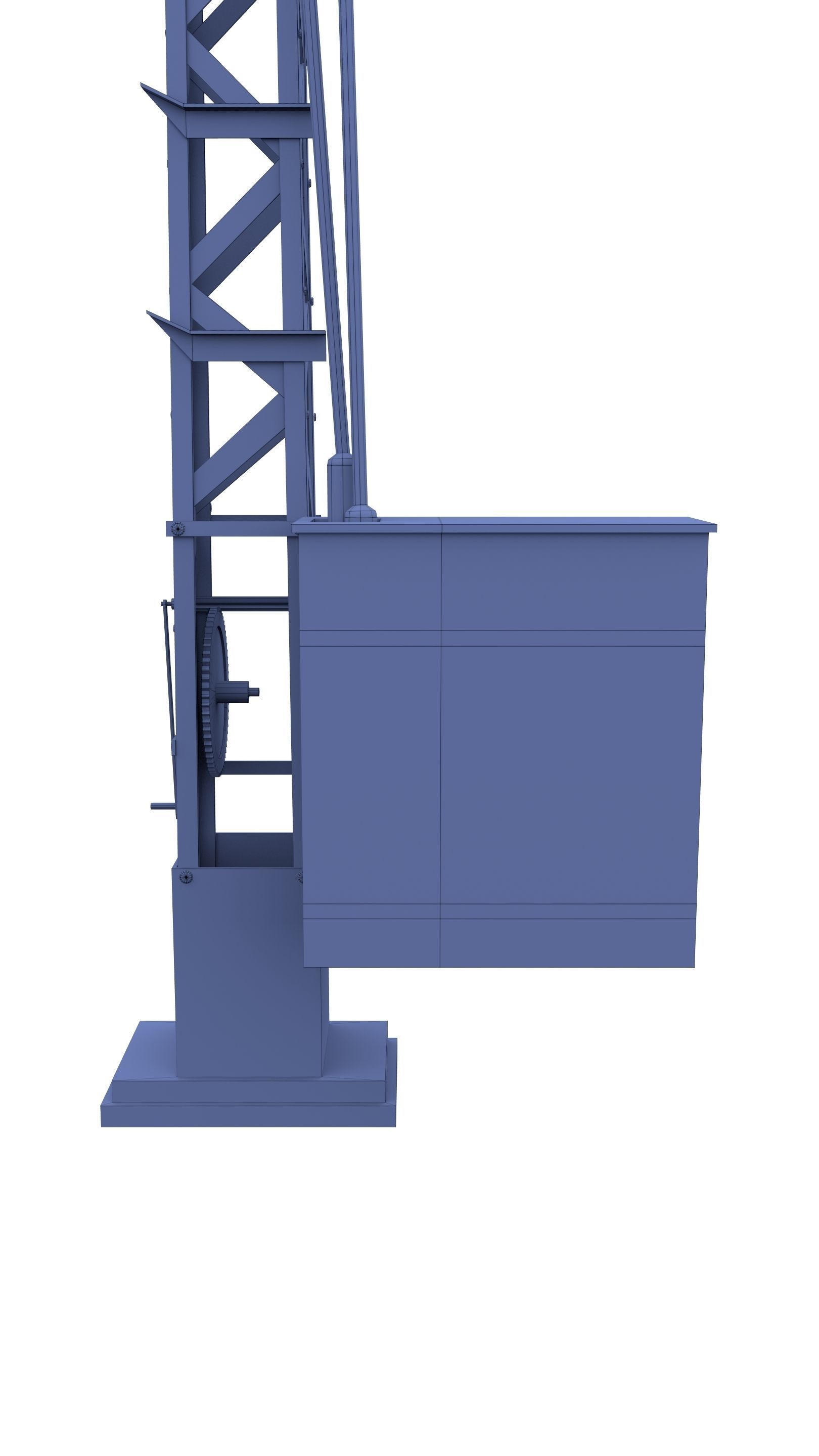 Railway Semaphore 2 Low-poly 3D model_17