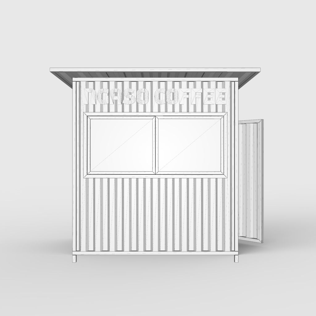 Booth Semi Container 3D model_5